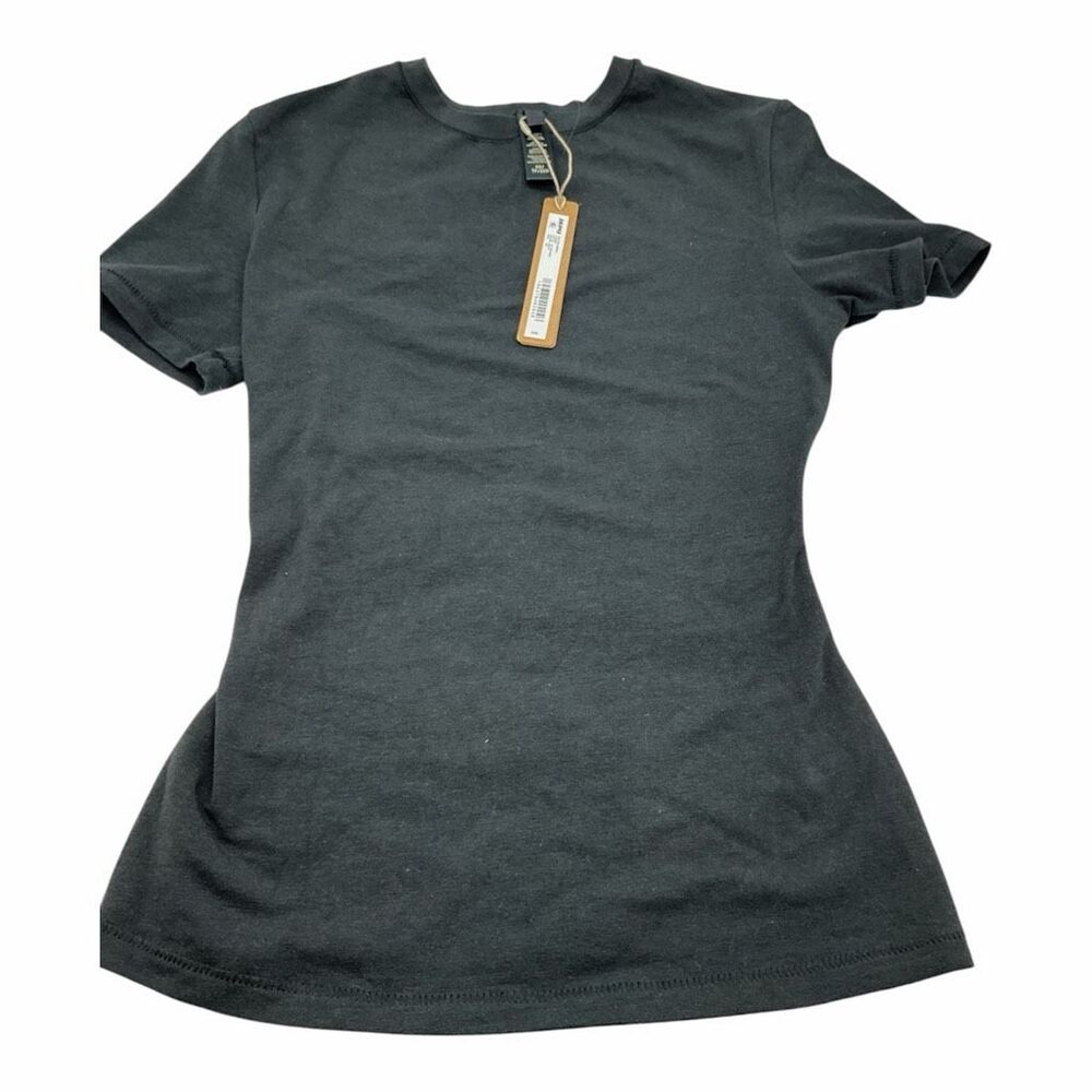 Brand New Skims Women's Size Small Cotton Jersey T-Shirt Short Sleeve Black